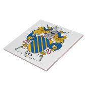 Lira-Familienwappen Fliese (Seite)