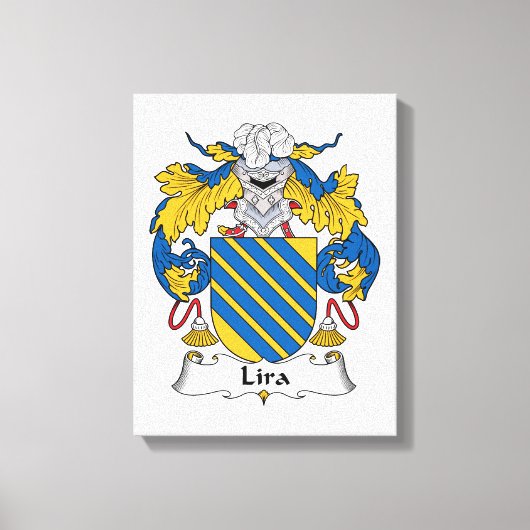 Lira Familienwappen Leinwanddruck (Vorderseite)
