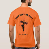 LIRR Hochspannungs-Abteilungs-T - Shirt (Rückseite)