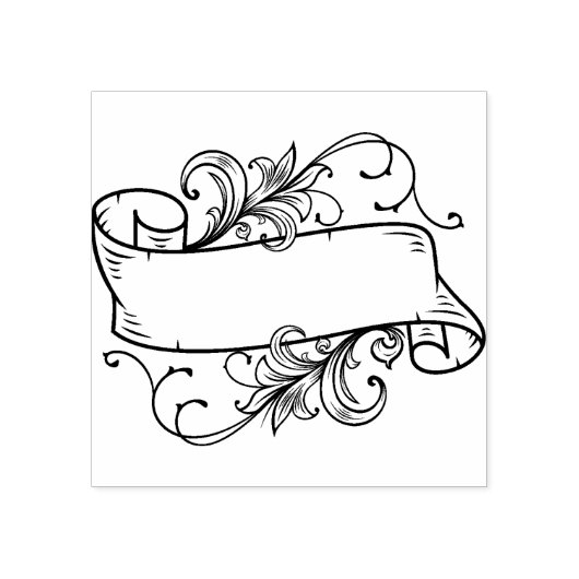 Lis Blume Art Deco Vintage Ribbon Scrapbooking Gummistempel (Prägung)