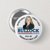 Lisa Bullock für First Lady Button (Vorne & Hinten)