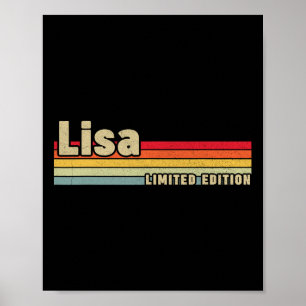 Lisa Geschenk Name Personalisiert Geburtstag Lusti Poster