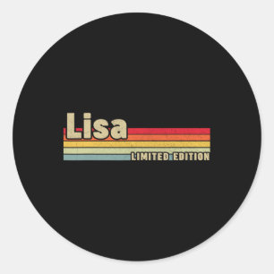 Lisa Geschenk Name Personalisiert Geburtstag Lusti Runder Aufkleber