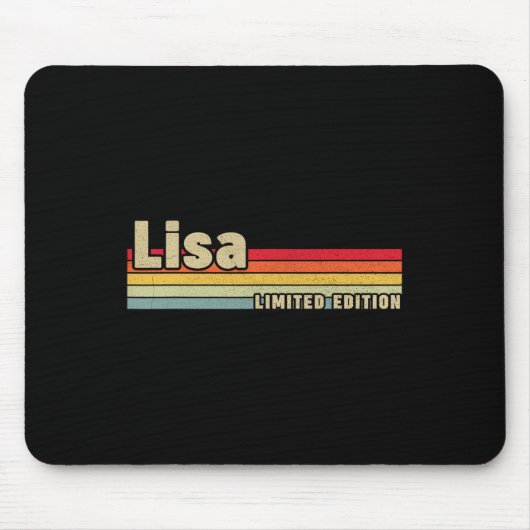 Lisa Geschenk Name Personalisiert Geburtstag Spaß  Mousepad (Vorne)