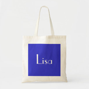Lisa in blau und weiß III Tragetasche
