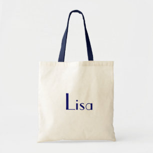 Lisa in Navy und White I Tragetasche