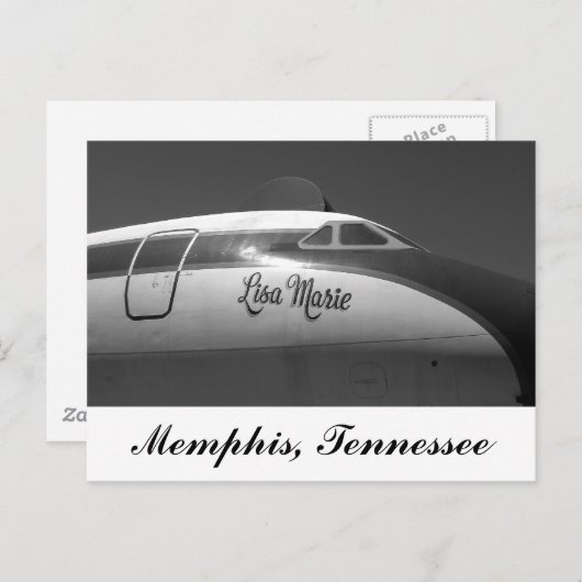 Lisa Marie Airplane Memphis Tennessee Postkarte (Vorne/Hinten)