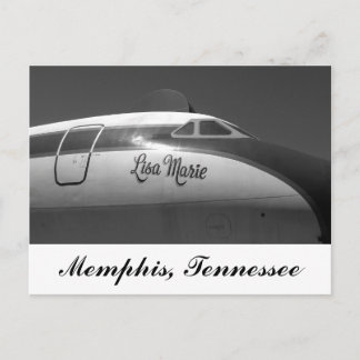 Lisa Marie Airplane Memphis Tennessee Postkarte