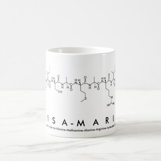 Lisa-Marie Peptid-Namen-Tasse Kaffeetasse (Mittel)