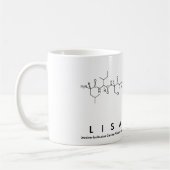 Lisa-Marie Peptid-Namen-Tasse Kaffeetasse (Links)