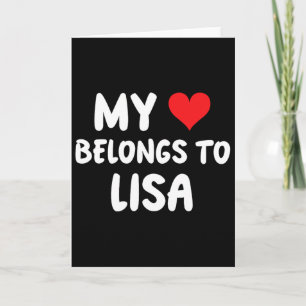 Lisa - Mein Herz gehört Lisa - Liebe Karte