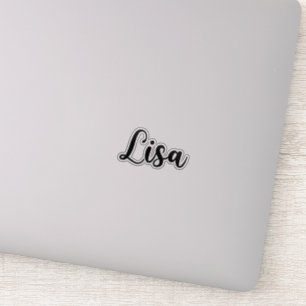 Lisa Name - Handgeschriebene Kalligrafie Aufkleber