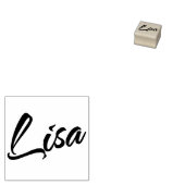 Lisa Name in kursiven Skriptbuchstaben Schriftart Gummistempel (Stempel)