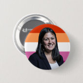 Lisa Nandy Lesbian Flag Abzeichen Button (Vorne & Hinten)