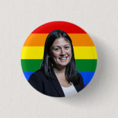Lisa Nandy LGBT Abzeichen Button (Vorderseite)