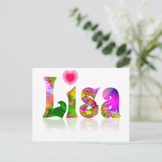 Lisa Postkarte (Stehend Vorderseite)