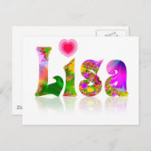 Lisa Postkarte (Vorne/Hinten)
