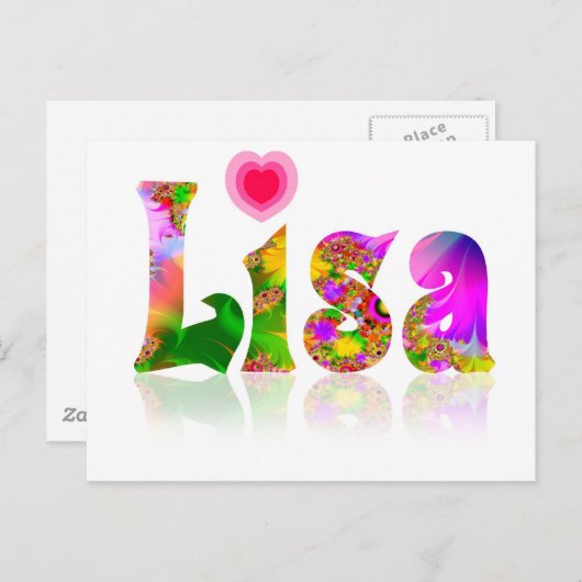 Lisa Postkarte (Vorne/Hinten)