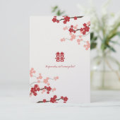 LISA_Red Cherry Blossoms Wedding RSVP 1 FINAL - V2 (Stehend Vorderseite)
