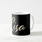 Lisa white gold Handwriting Tasse Kaffeetasse (VorderseiteRechts)