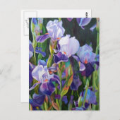 Lisas Iris Garden Postkarte (Vorne/Hinten)