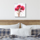 Lisas rote Poppies Leinwanddruck (Insitu (Schlafzimmer))