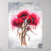 Lisas rote Poppies Poster (Vorne)