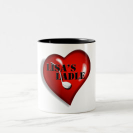 Lisas Schöpflöffel-Tee-Tasse Zweifarbige Tasse