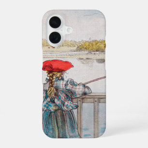 Lisbet Fischen von Carl Larsson, Vintage Fine Art iPhone 16 Hülle