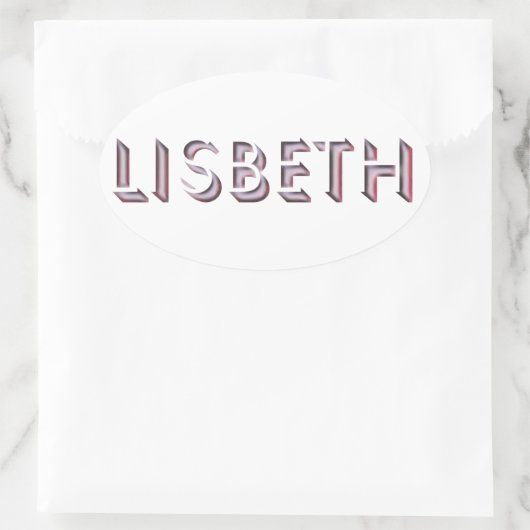 Lisbeth Aufkleber (Tasche)