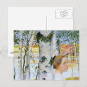 Lisbeth bei den Birch Trees Postkarte (Vorne/Hinten)