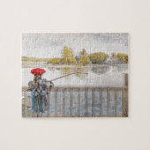 Lisbeth Fishing von Carl Larsson Puzzle (Horizontal)