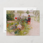 Lisbeth im Blumengarten Postkarte (Vorne/Hinten)