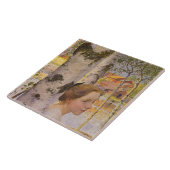 Lisbeth in der Birch Grove (Schönes junges Mädchen Fliese (Seite)