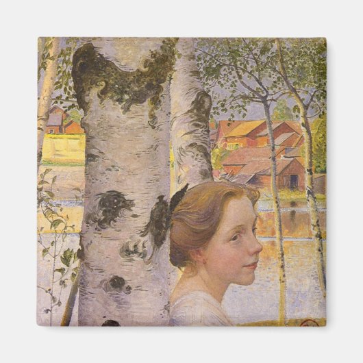 Lisbeth in der Birch Grove (Schönes junges Mädchen Magnet (Vorne)
