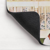 Lisbeth mit einer gelben Tulpe Mousepad (Ecke)