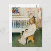 Lisbeth mit Gelber Tulip Postkarte (Vorne/Hinten)