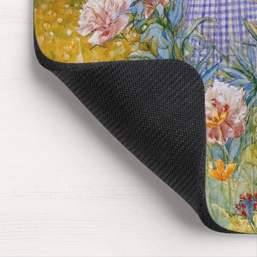 Lisbeth mit Peonies Mousepad (Ecke)