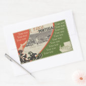 Lisboa-Aufkleber Rechteckiger Aufkleber (Umschlag)