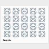 Lisboa Azulejo Tile Sticker – Blue Portuguese Cera (Blatt)