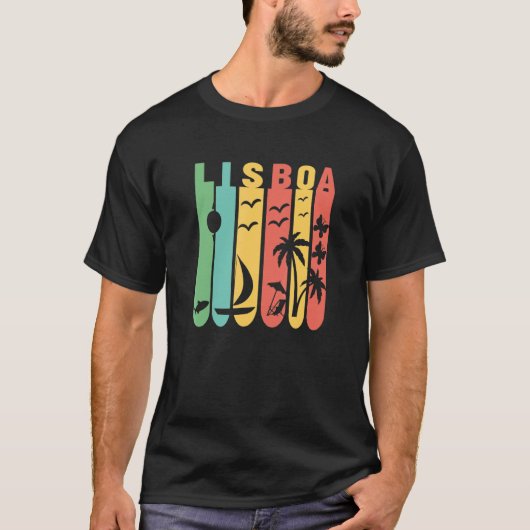 Lisboa Lisboa Tram Vintag T-Shirt (Vorderseite)