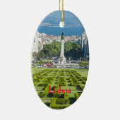 Lisboa* Marqûes Pombal Weihnachtsverzierung Keramik Ornament (Rechts)