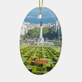 Lisboa* Marqûes Pombal Weihnachtsverzierung Keramik Ornament (Links)