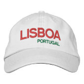 LISBOA PORTUGAL StickHat Bestickte Kappe (Vorderseite)