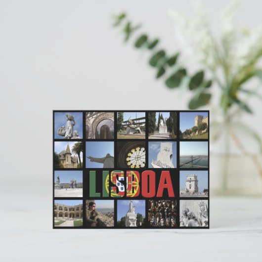 Lisboa Postcard Postkarte (Stehend Vorderseite)