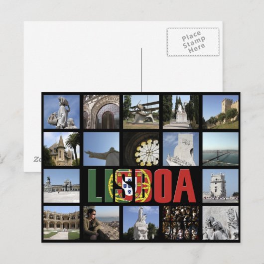 Lisboa Postcard Postkarte (Vorne/Hinten)