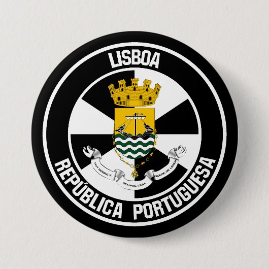 Lisboa Round Emblem Button (Vorderseite)