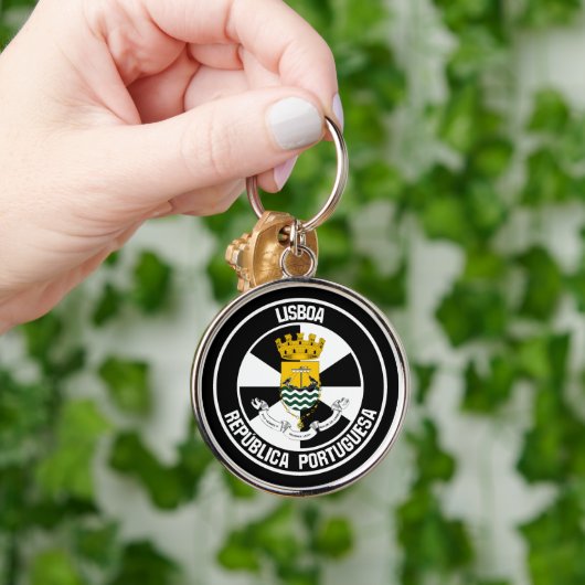 Lisboa Round Emblem Schlüsselanhänger (Hand)