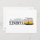 Lisboa Tram Postkarte (Vorne/Hinten)