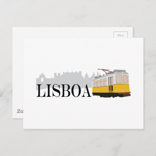 Lisboa Tram Postkarte (Vorne/Hinten)